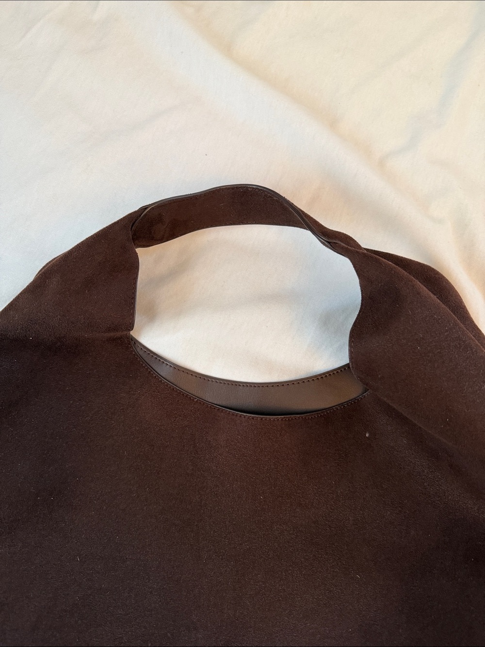 Gap Brown Suede Slouchy Tote Bag - Picture 3 of 4